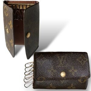 LOUIS VUITTON Authentic Monogram Multicles 6 Key Wallet Brown S…Vintage